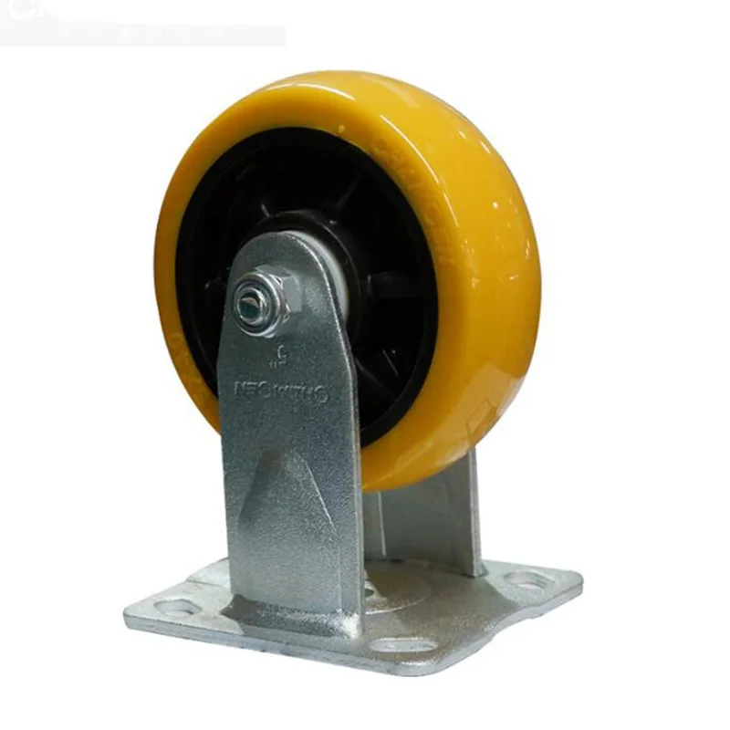 

Often Mean Truckle K2 5-Inch Directional Wheel Polyurethane Orange Yolk Heavy Duty Double Ball Bearing Push Wheel Tablet Wheel