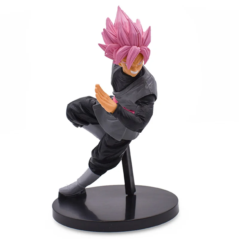 Dragon Ball Z Black Son Goku розовые волосы ПВХ Фигурки Коллекция Подарочные модельные игрушки