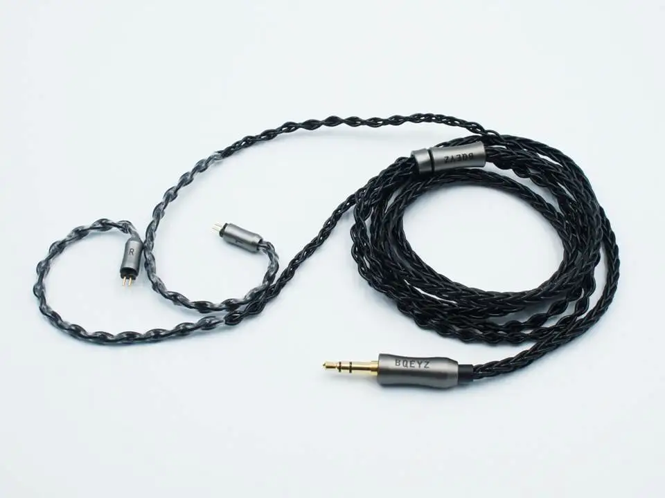 Сменный кабель BQEYZ Spring 1 2Pin 0 78 мм 8 Share Hi Fi для наушников с серебряным