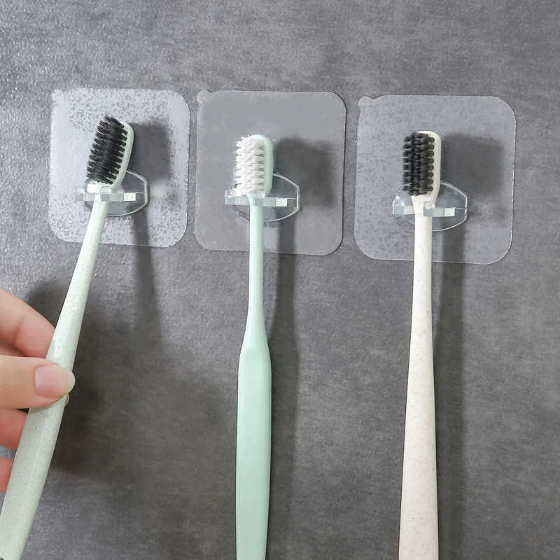 Soporte transparente para cepillo de dientes, soporte de viaje para afeitadora, organizador de cepillo de dientes infantil, estante de almacenamiento, accesorios de baño, 4 Uds.