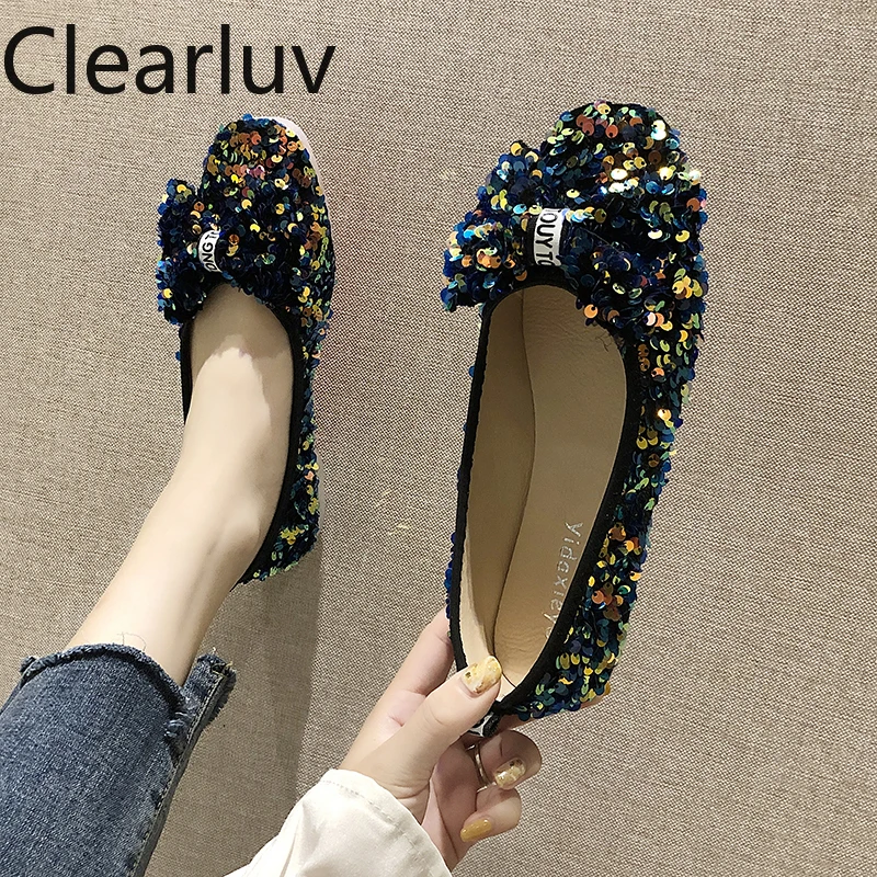 

Spring fashion flat women's shoes rhinestone soft bottom wild single shoes shark sneaker help flash creepers platform shoes