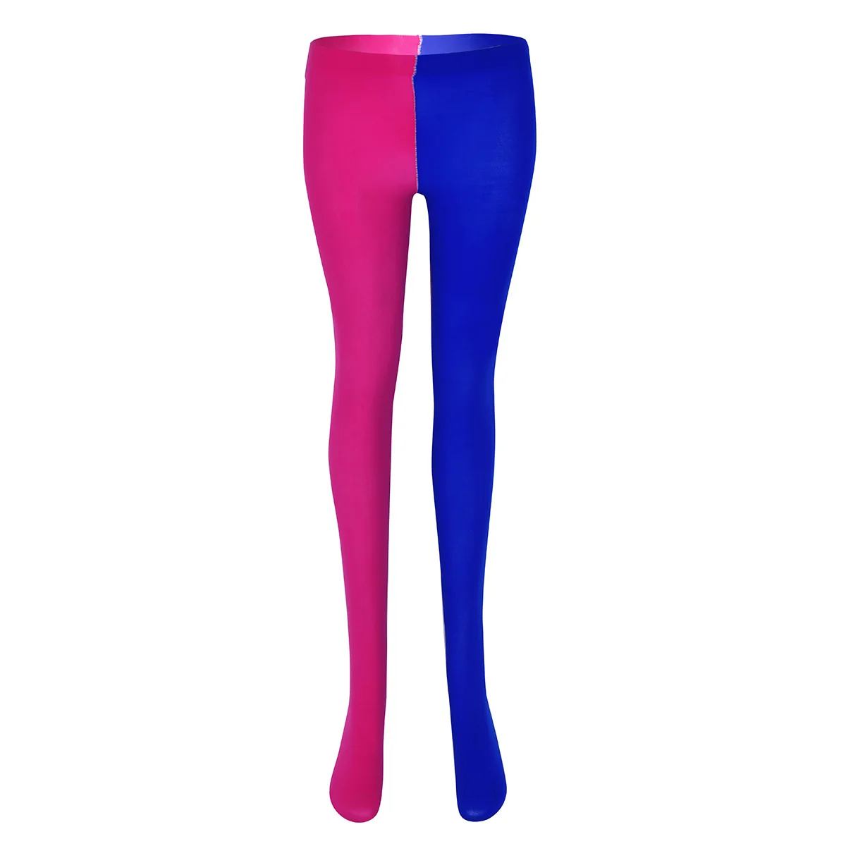 Rose Blue Для взрослых, унисекс, аниме, косплей, вечерние колготки, контрастный цвет, усиленный носок, колготки, шут, клоун, костюм, аксессуары - Цвет: Rose Blue