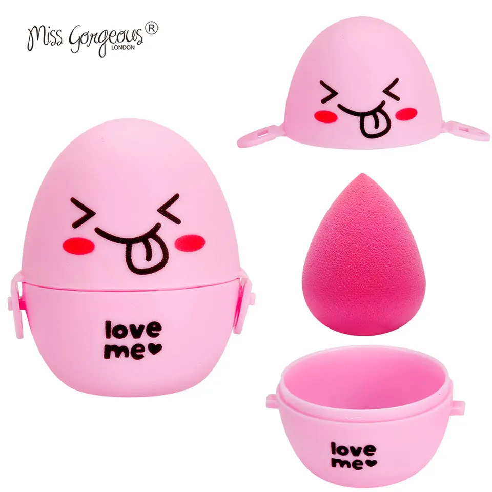 

Miss Gorgeous Smooth Cosmetic-Puff Makeup Sponge Beauty Foundation Powder Sponges Holder Blender Dry Makeup Tool Accessory