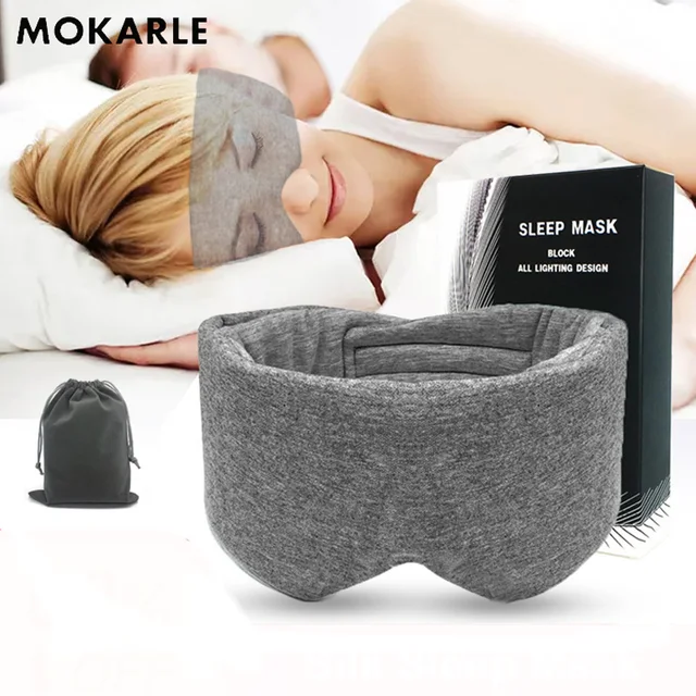 100 Cotton Silk Sleep Mask Blindfold Eye Cover Eye Patch Women Men Soft Portable Blindfold Travel