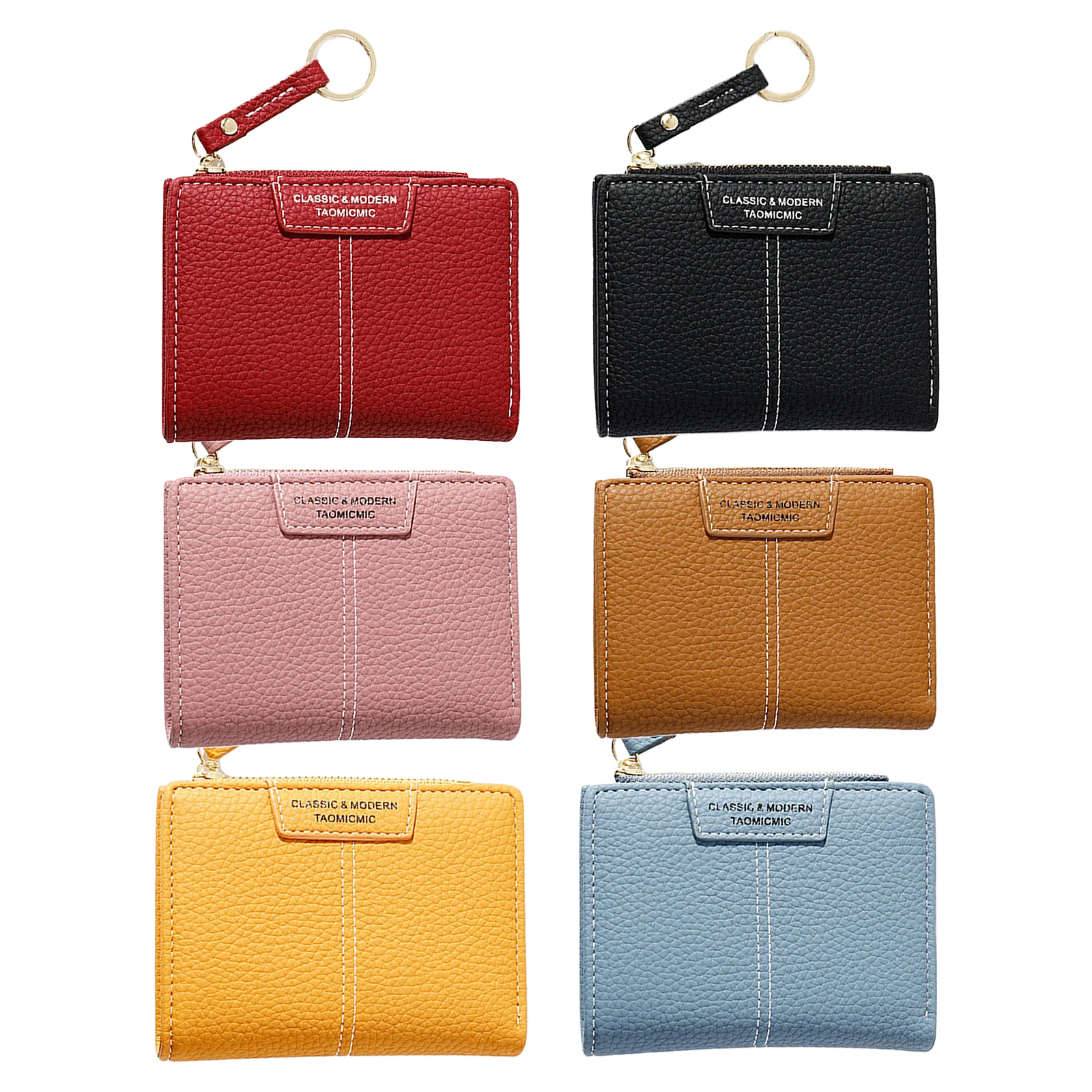 

Women's Coin Purse Wallet Pouch Leather Card Holder Clutch Zip Pocket Card Case