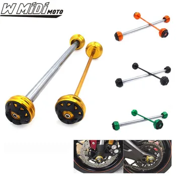 

Front & Rear Aluminum Axle Fork Wheel Crash Protector Slider for Kawasaki Z800 2013 2014 2015 2016 Motorcycle Accessories