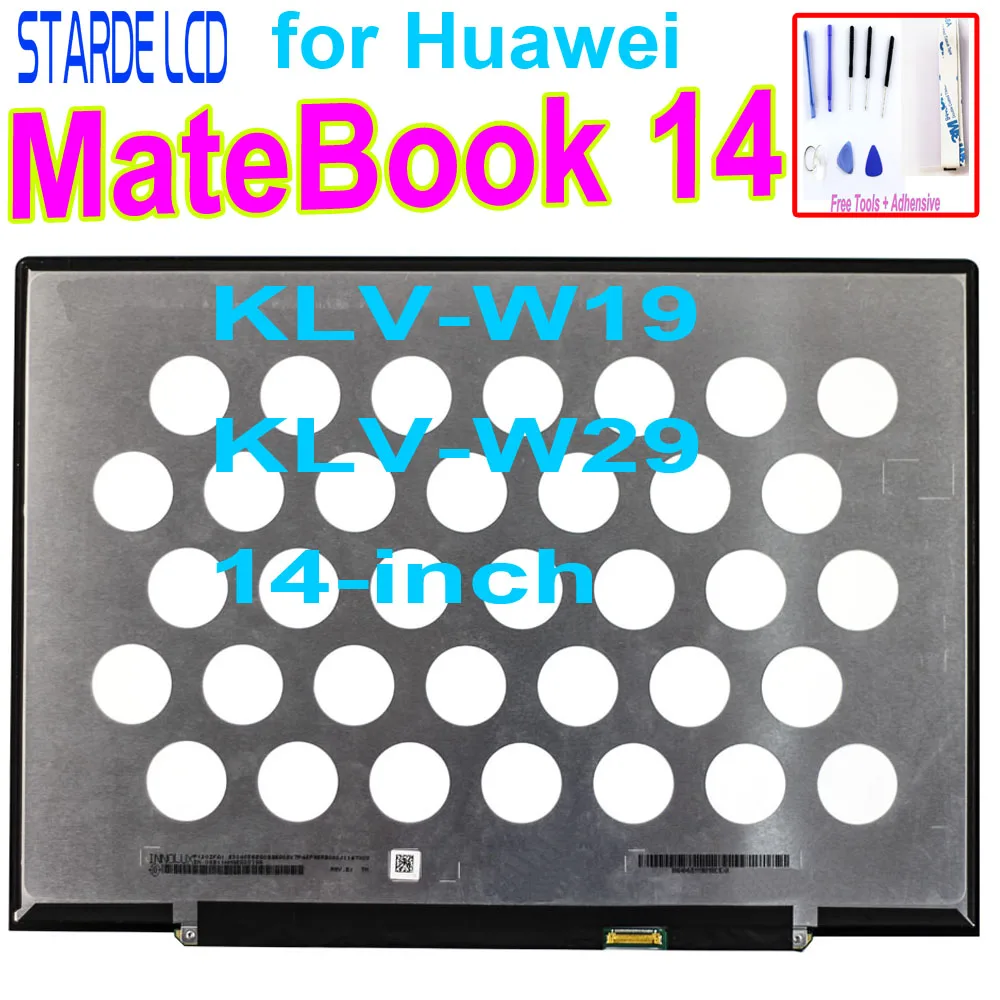 

Brand new 2160*1440 Original LCD Screen for Huawei MateBook 14 KLV-W19 KLV-W29 14-inch IPS LCD Display TouchScreen