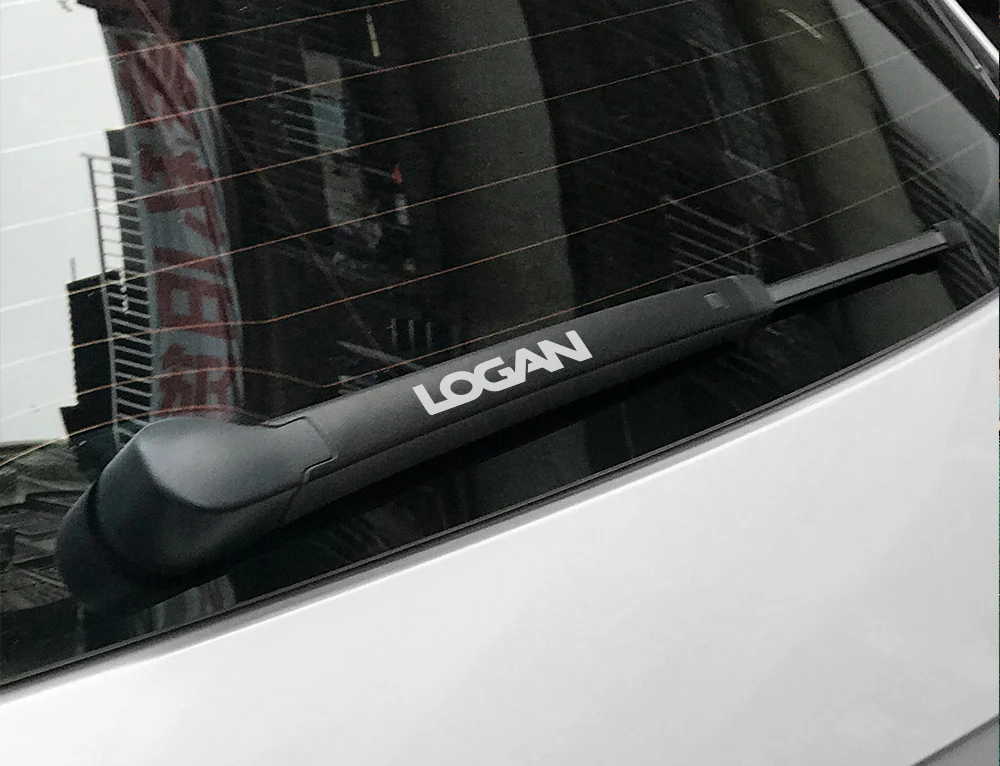 4 шт смешные автомобильные наклейки для Renault Dacia Logan стеклоочиститель Светоотражающие виниловые наклейки Водонепроницаемый ПВХ автомобильные аксессуары