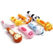 Панда Высокое качество хлопок Биби пищалка стержни мягкие чучела детские хватательные игрушки новинка для новорожденных Забавные игрушки в форме животных