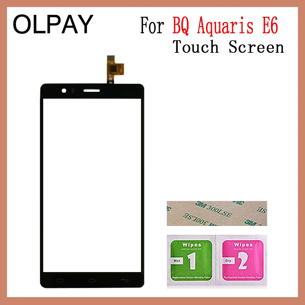 OLPAY для BQ Aquaris E5 4G HD FHD сенсорный экран дигитайзер для BQ Aquaris E6 FHD Сенсорная панель Сенсорный экран сенсор переднее стекло
