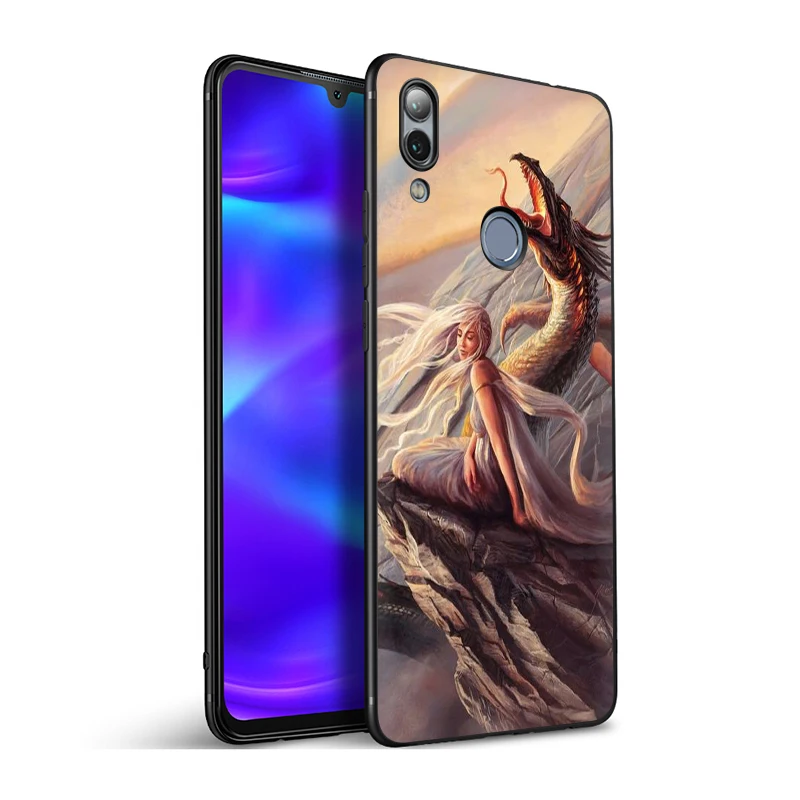 EWAU «Игры престолов» Dracarys силиконовый чехол для телефона для Huawei Honor 6a 7A Pro 7C 7X 8X 8C 8 9 Примечание 10 Lite вид 20 9X pro