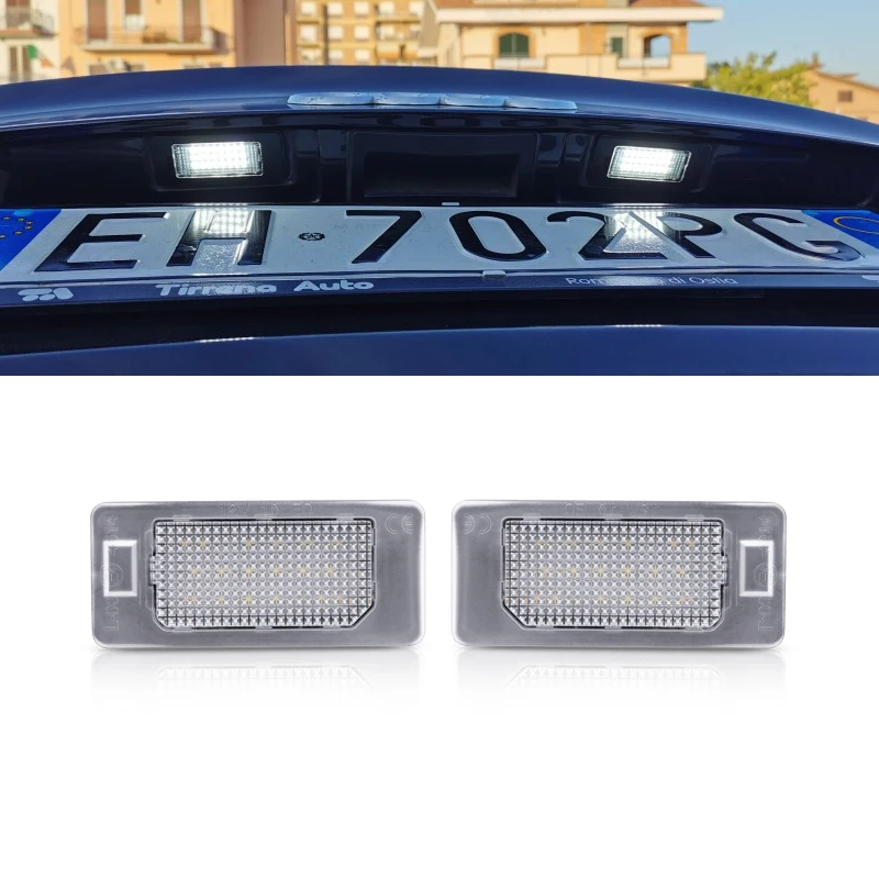 For Audi A4 B8 A5 Q5 S5 TT A1 S4 A6 A7 2008-2013 Error Free 2x SMD Rear White Led Number License Plate Lights Lamp | Автомобили и