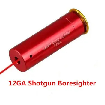 

12GA 20mm Red Laser Bore Sight 12 GAUGE Cartridge Gun Boresighter Tactical Shot Hunting Optics Sighter No Batteries