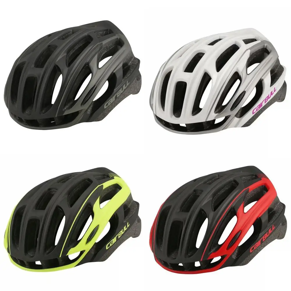 

CAIRBULL Road Bicycle Helmet Ultralight Cycling helmet EPS PC Cascos with Tail Light Night Riding Helmet MTB Bike Racing Helmet
