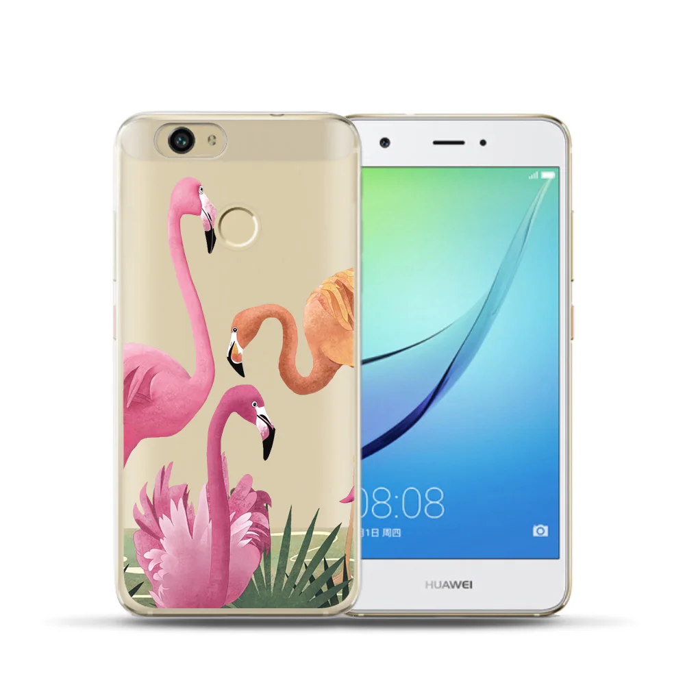 Newly Pink Red Flamingo Bird Phone Case For Huawei Honor 7A Pro 6A 9 Lite 7C 10 8X Nova 3i Custom Soft Tpu Back Coque |