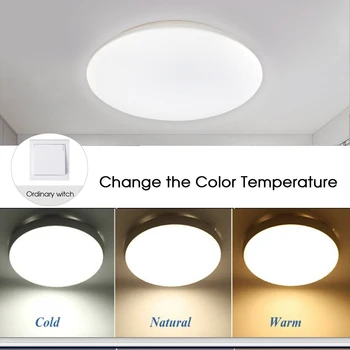 

LED Ceiling Light 72W 48W Down Light Surface Mount Panel Lamp AC 220V 3 Colors Change Modern Lamp For Home Decor Lighting
