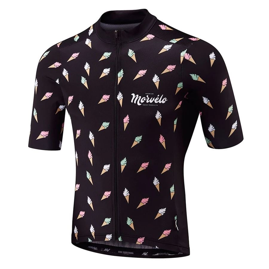 Morvelo Men Summer Clothing cycling Clothes kits short sleeve bib shorts men's Breathable Bib Shorts maillot ciclismo set - Color: Pic Color