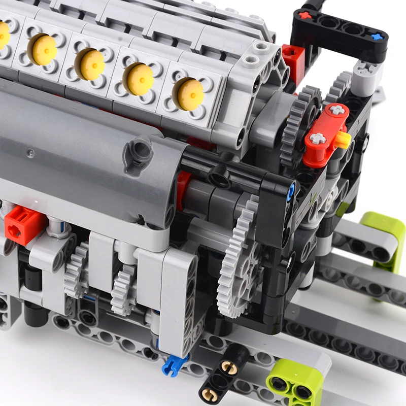 Новое поступление DIY MOC Совместимо с двигателем MOC-26254 V12 и 6+ 6R и воздушным насосом интегрированный модуль для детей Подарки