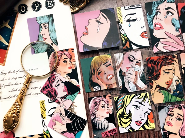 14 шт./набор, винтажные наклейки в европейском стиле для девочек/Sadness beauty/одиночная леди для скрапбукинга Happy planner/создания открыток/журнального проекта