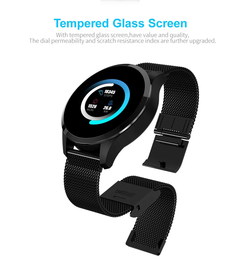 DIGOOR Q9 Smart watch relogio Health Fitness bracelet with pressure measurement pedometer heart rate watches for men reloj inteligente montre  (2)