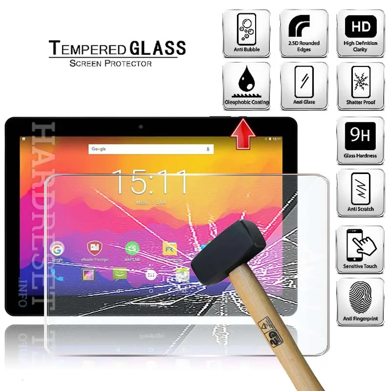 

Tablet Tempered Glass Screen Protector Cover for Prestigio Muze 3171 3G Anti-Screen Breakage Anti-Fingerprint HD Tempered Film