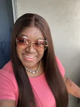 Peluca de cabello humano con encaje Frontal 13x6 para mujer, pelucas de cabello humano de color marrón prearrancado, brasileño, Remy, liso