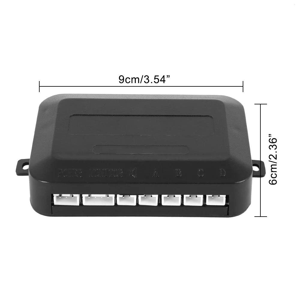  Car Parking Sensor with 4 Sensors Buzzer 22mm Kit Reverse Backup Radar Sound Alert Indicator Probe 