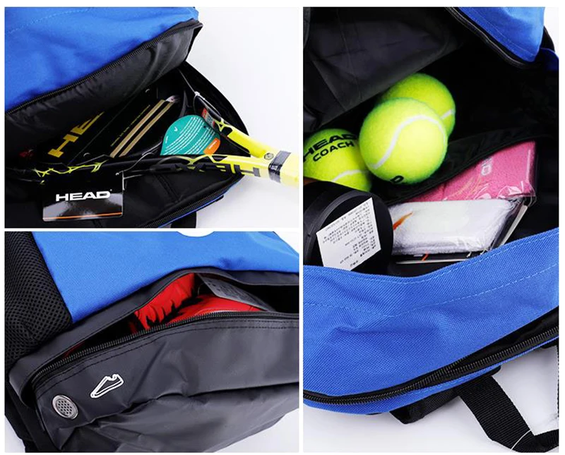 Оригинальная голова теннисная сумка Теннисная ракетка для бадминтона Сумка для игры Сквош 2-3 ракетки головной теннисный рюкзак с ракеткой бадминтон ракетка сумка