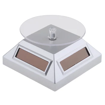 

Solar and Battery Powered Turntable Rotating Display Stand Holder Watch Phone Jewelry, Convenient, Save energy, Eco-friendly