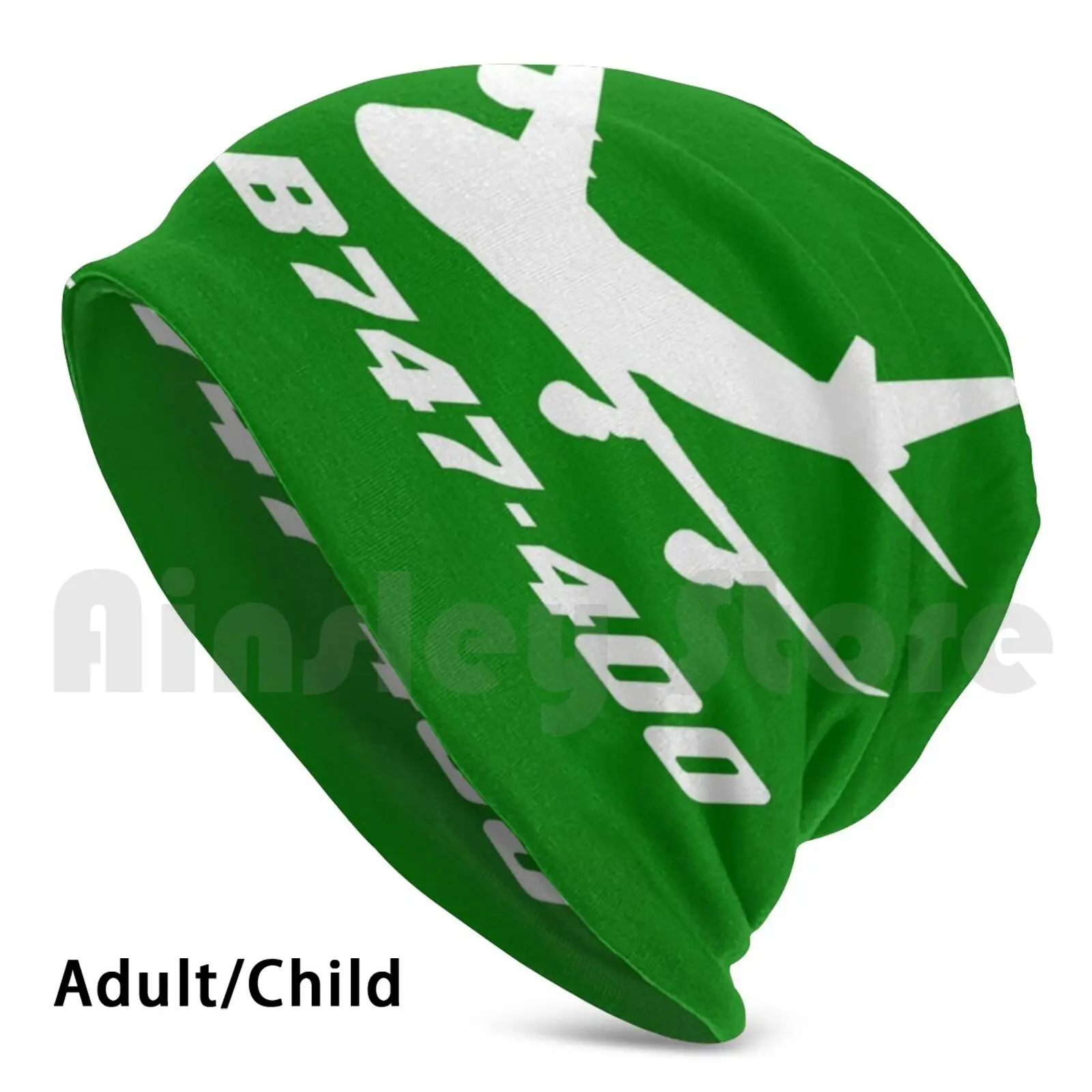 

Boeing 747-400 Green Beanies Print Beanies Pullover Cap Comfortable Hazard Designer Beanies Health Boeing 747