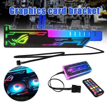 

LED Acrylic Graphics Card Bracket Use for Brace GPU RGB Sync Light Use Fix Video DIY Computer Game Chassis DQ-Drop