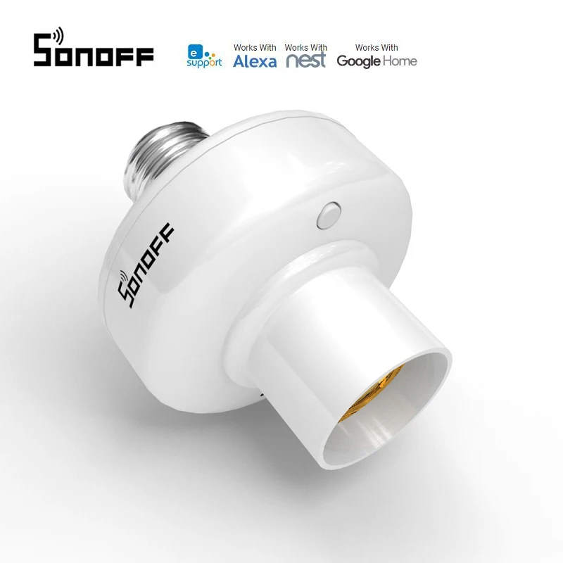 Интеллектуальный выключатель света Sonoff SlampherR2 E27 WiFi умный светильник держатель