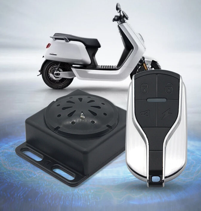 

Universal Motorcycle Alarm System Scooter Anti-theft Security Alarm System Two-way with Engine Start Remote Control Key Fob