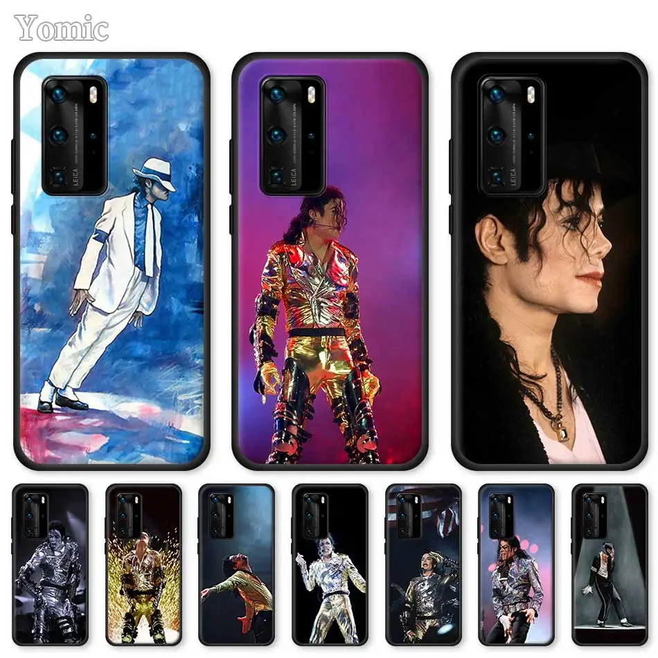 Силиконовый чехол с Майклом Джексоном и музыкой для Huawei P30 P40 Lite E P10 P20 Pro P Smart Z Plus 2019
