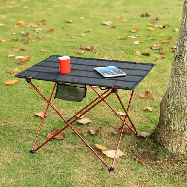 Table de Camping pliante Portable en Aluminium ultraléger, lit  d'ordinateur, randonnée, escalade, pique-nique