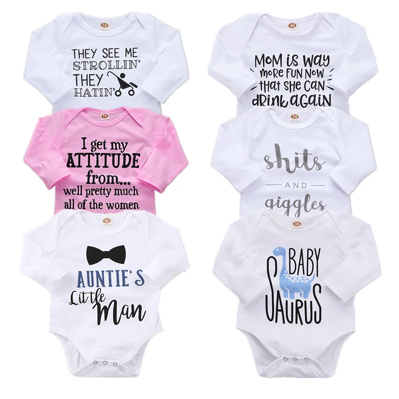 Маленький хлопковый боди для маленьких девочек и мальчиков мамы тетушки