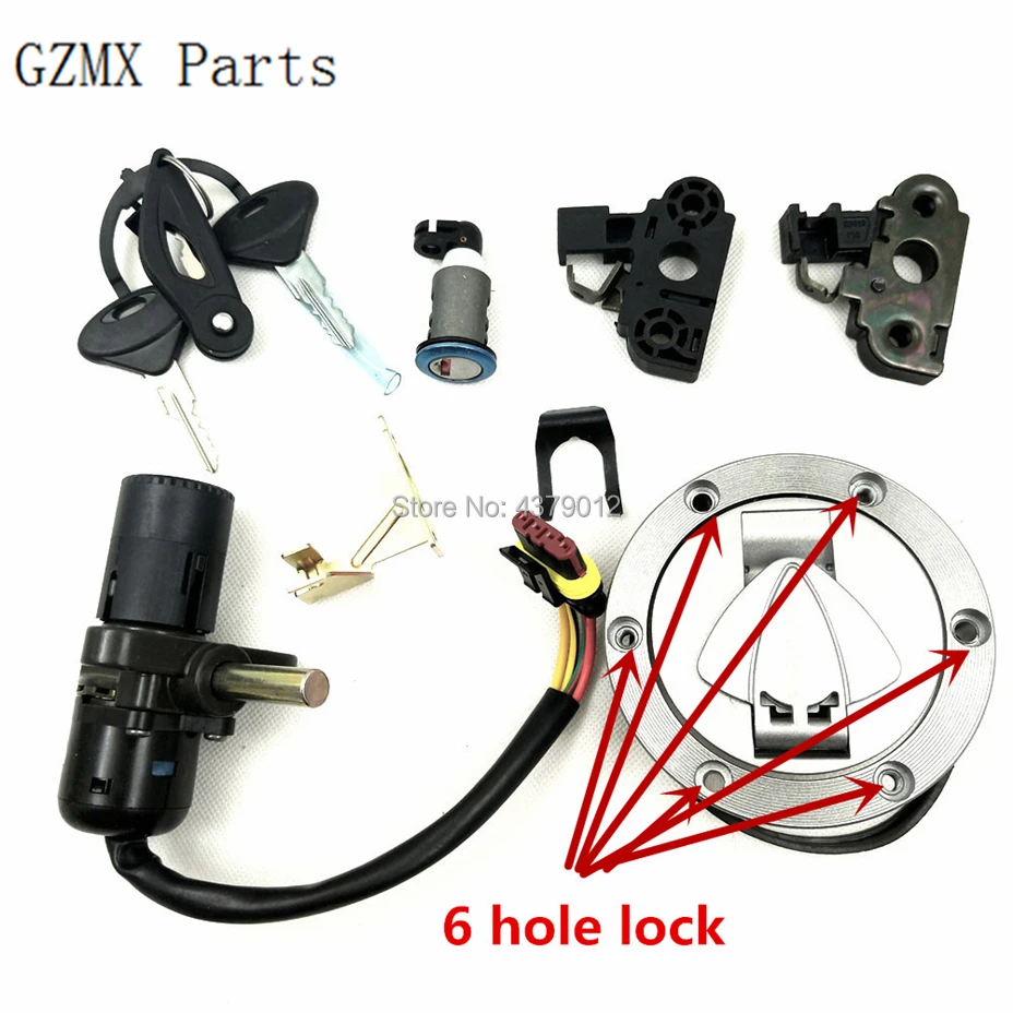 Комплект замков зажигания мотоцикла силовые замки для сидений крышка бака