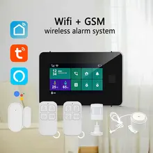 Système d'alarme de sécurité domestique Intelligent, wi fi, GSM, G60, Tuya, panneau tactile 4.3 ", capteur de mouvement anti cambriolage, Alexa