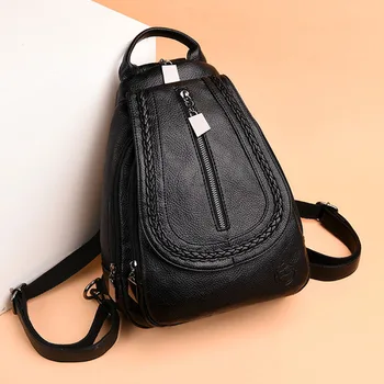 

Backpacks Women 2020 High Quality Luxury Designer Bagpack Ladies Chest Bags Sac A Dos Female Travel Back Pack for Teenagers Girl