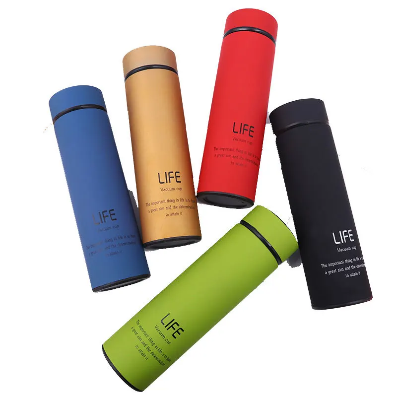 500ML Creative Theroms Coffee Mug Travel 304 Stainless Steel Thermos Cups Vacuum Flask Water Bottle Tea Mug Tumbler
