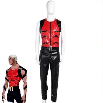 

Cartoon Young Justice Aqualad Jackson Hyde Cosplay Costume Unisex Superhero Bodysuit Halloween Carnival Uniforms Custom Made