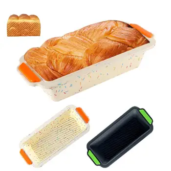 

Silicone Bread Baking Mold Cake Toast Form Baking Cake Pans Dishes for Cake Bakeware Tray Decorating Cake Tool