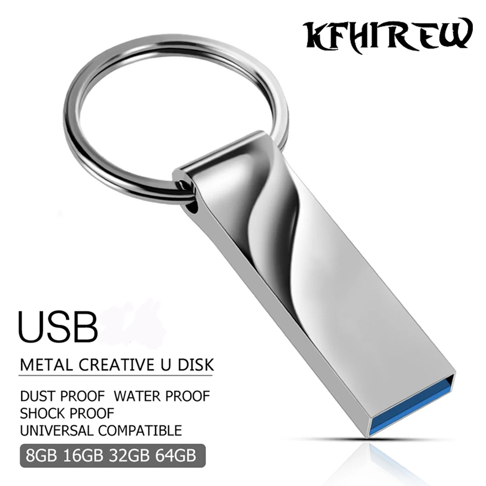 USB флеш накопитель KFHIREW в металлическом корпусе 128 ГБ 64 32 16 8 Гб|USB флэш-накопители| |