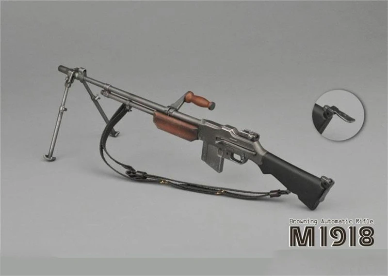 

1:6 Scale M1918 Browning Automatic Rifle WWII US Army Light Machine Gun Plastic Model Toys Fit 12" Action Figure Cannot Shooting