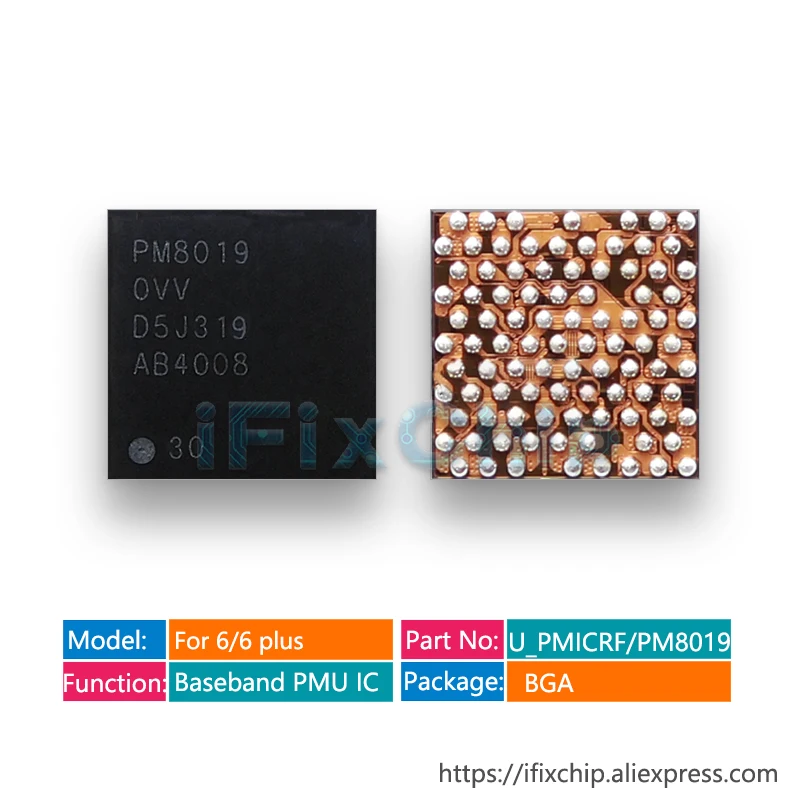 10 шт./лот PM8019 для iPhone 6/6 Plus U_PMICRF Baseband PMU IC Микросхема управления питанием|ics for