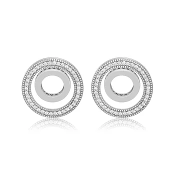 

CKK Heart Earrings 100% 925 Sterling Silver Jewelry Forever Signature Stud Earrings for Women Girl Gift free shipping E132