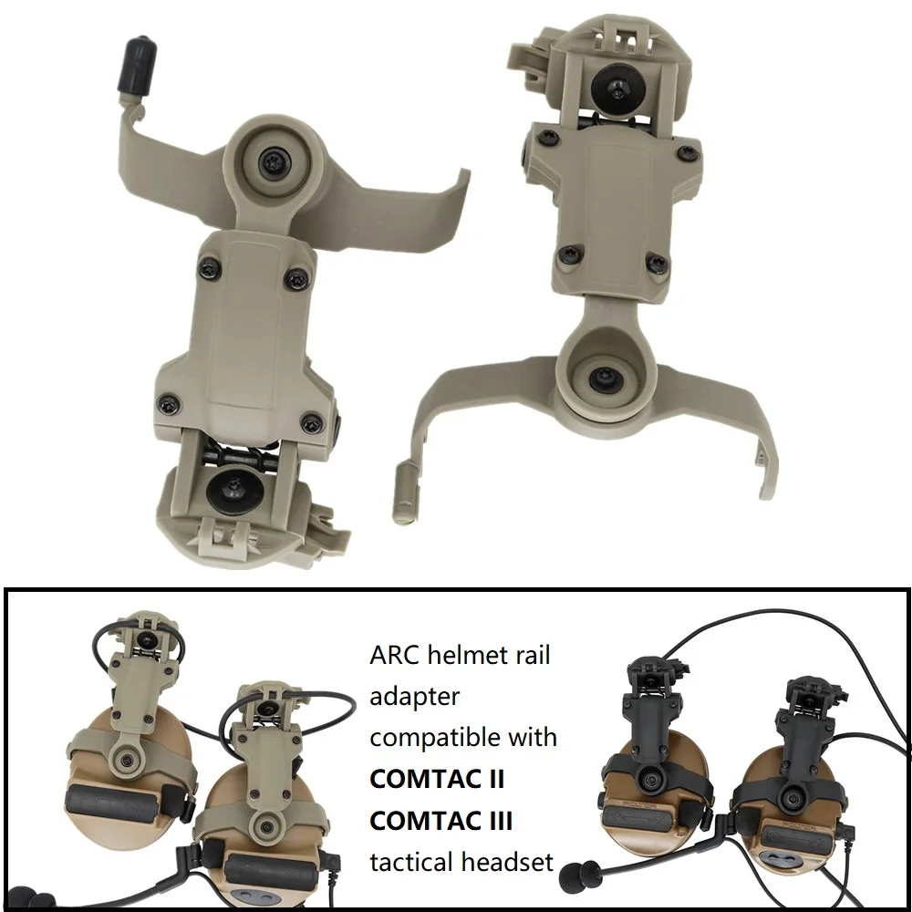 tactical-headset-arc-helmet-rail-adapter-for-military-airsoft-headset-comtac-ii-comtac-iii-hearing-protection-shooting-headphone