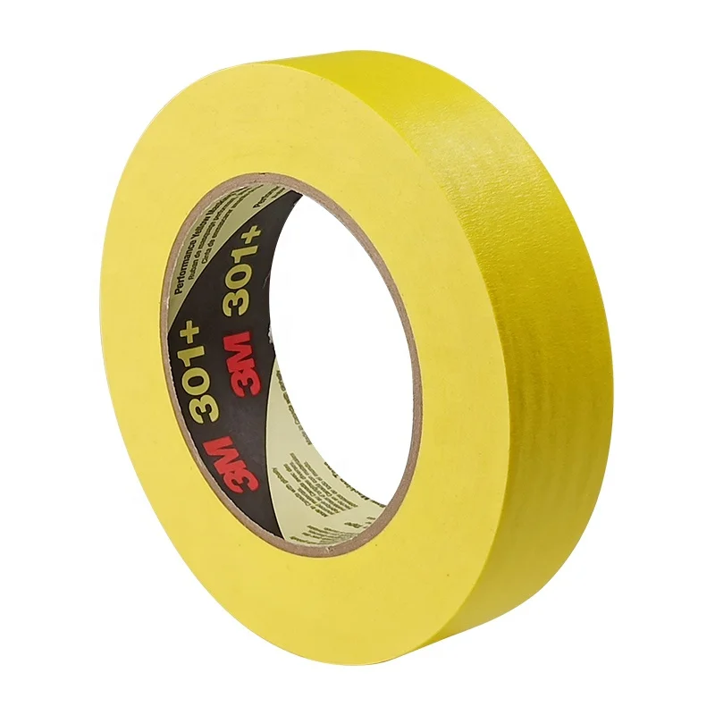 3M Performance Yellow Masking Tape 301+ High Temperature Resistant Rubber  Paper For Automobiles No Trace And Easy To Tear - AliExpress