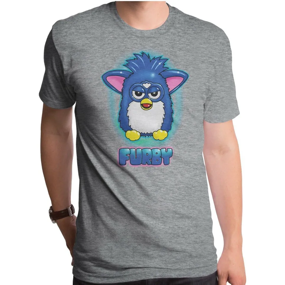 

New Authentic Furby Photo Picture Of Robotic Toy Adult Soft T-Shirt S M L X 2X Summer O Neck Tops Tee Shirt
