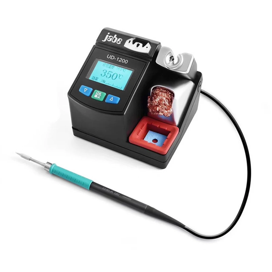 

Jabe UD1200 110V 220V Intelligent Lead-free Soldering Station with Dual Channel Power Supply Heating System Welding Tool
